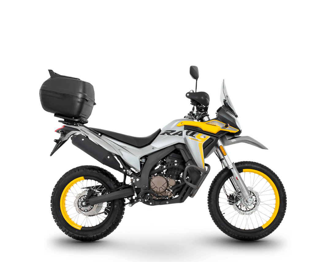 VOGE rally 300 con baul vista alternativa